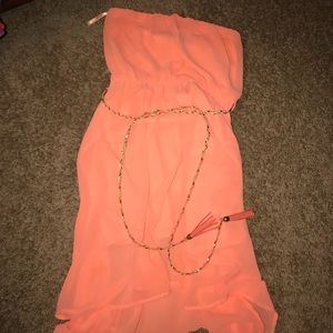 Peach dress